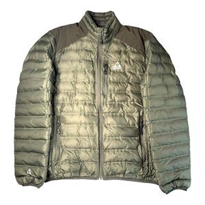 Gerry Welded Insulated Lightweight Puffer Jacket Men's L Green Outdoor Gorpcore
